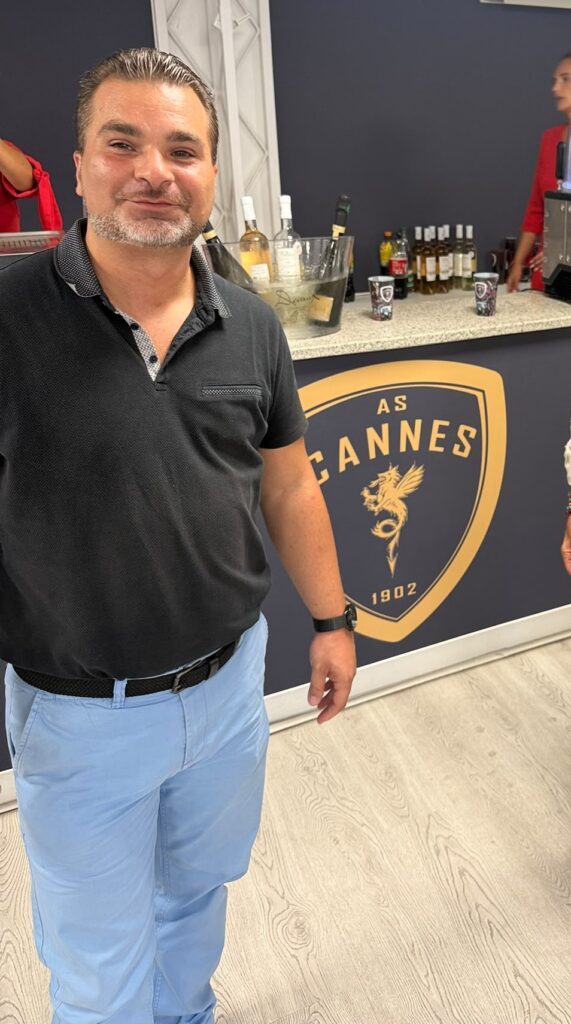 Sébastien Rehberg, Groupazur, lors d'un événement Cannes is up en partenariat avec l'AS Cannes